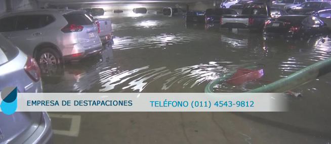DESAGOTE DE GARAGES INUNDADOS